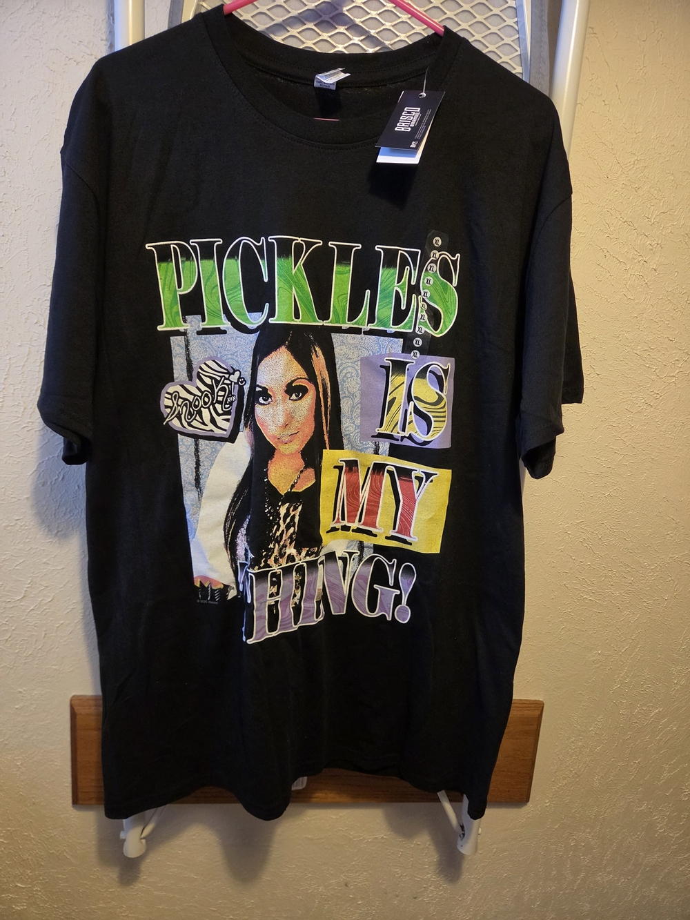 Unbranded Women's Black Graphic Short Sleeve Tee - 'Pickles Is My Thing'